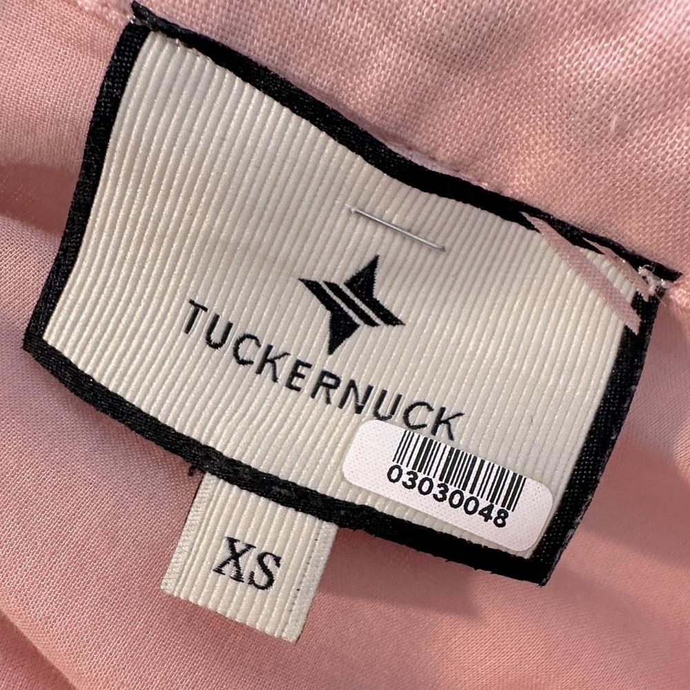 TUCKERNUCK Bermuda Pink Palmerston Mini Puff Sleeve Dress Bermuda Pink Sz. XS - Picture 9 of 16